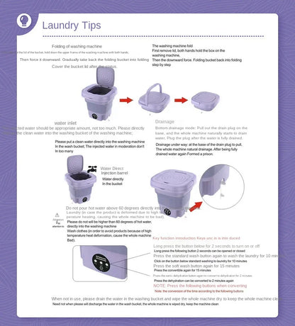 Portable Foldable Washing Machine