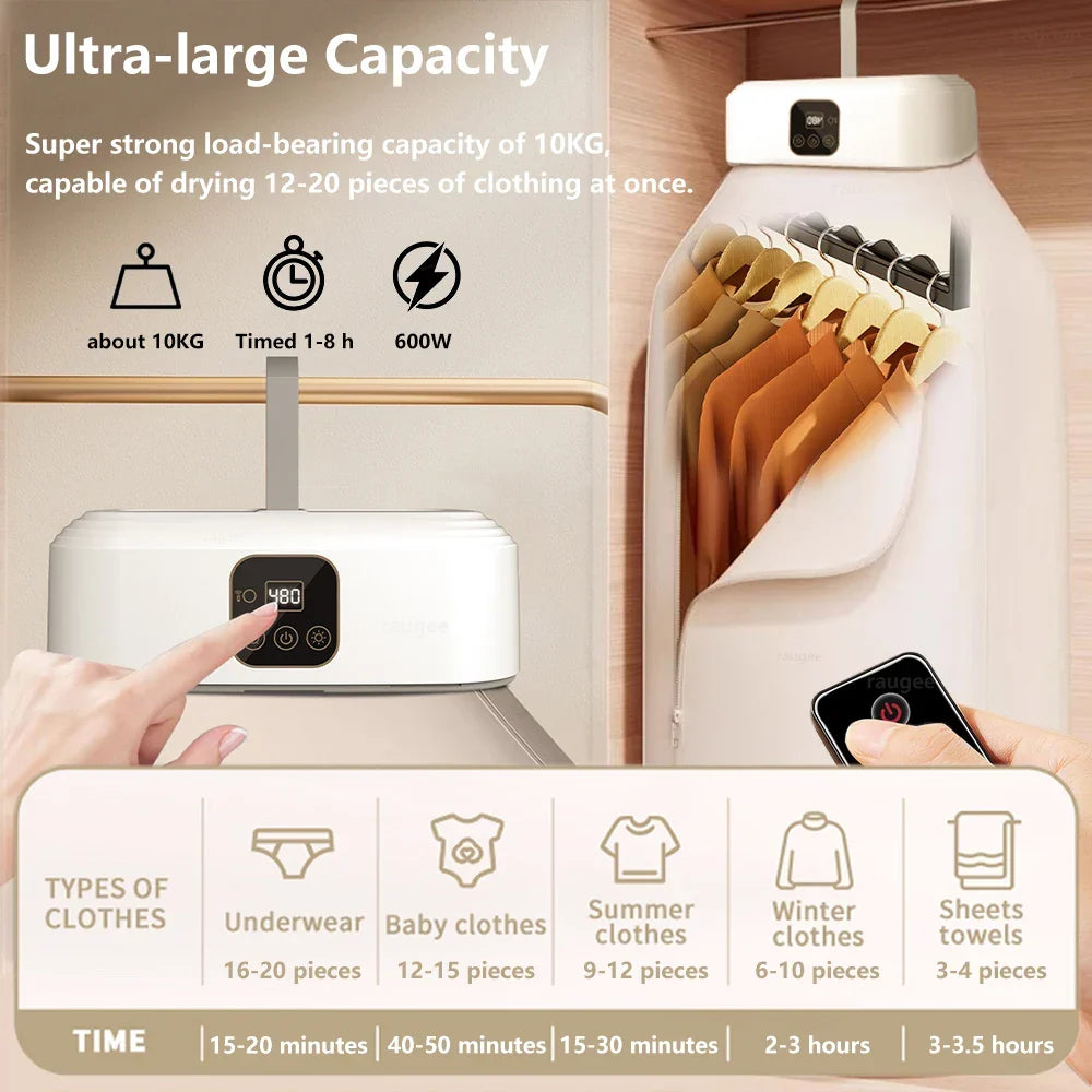 Portable Foldable Electric Clothing Dryer